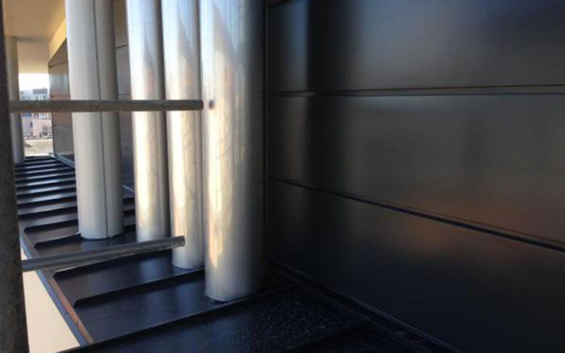 Rivestimento solette balconi e fioriere in alluminio